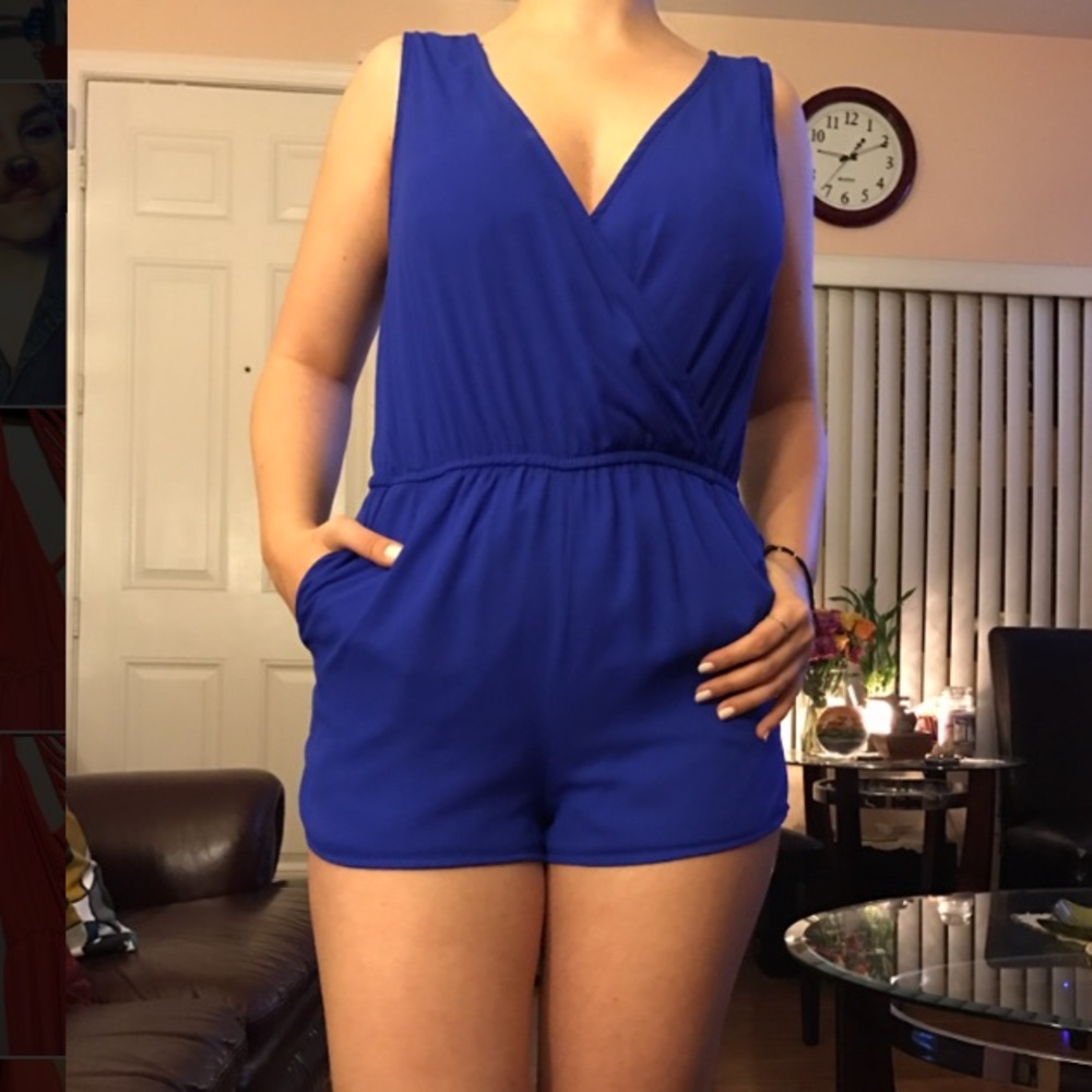 Charlotte Russe Royal Blue Jumpsuit
